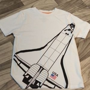 Boy short sleeve spaceship t-shirt